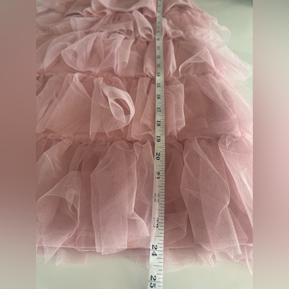 More To Come Millie Pink Ruffle Tulle Tiered Dress Sz XS Revolve NWT - Picture 8 of 9
